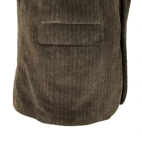 Chaps Blazer Sport Coat Men 42R Brown Corduroy 2 Button Classic Jacket Vented - Picture 4 of 12